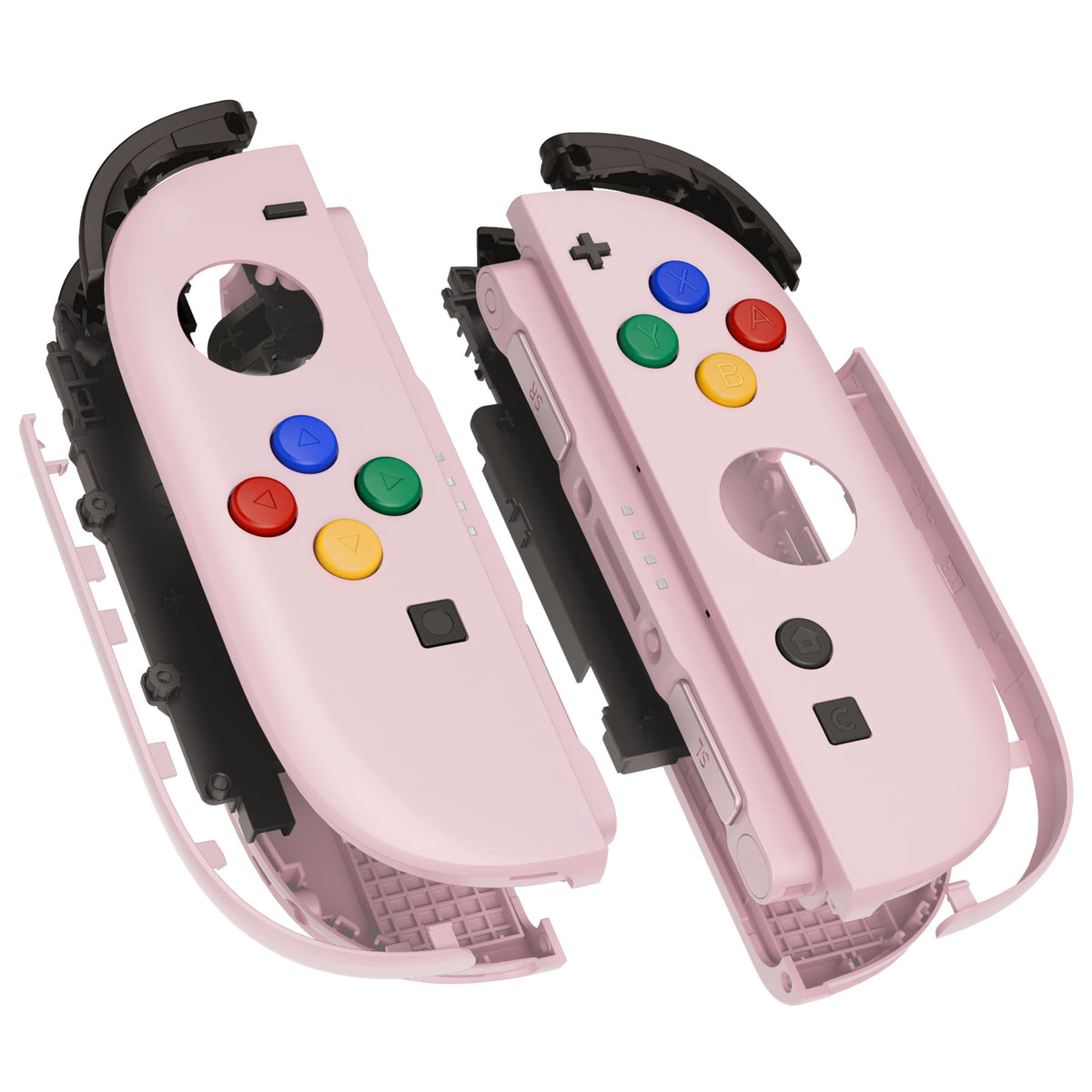 eXtremeRate DIY Replacement Full Set Shell Case with Buttons for Joycon 2 of Nintendo Switch 2 - Deluxe Version - Cherry Blossoms Pink