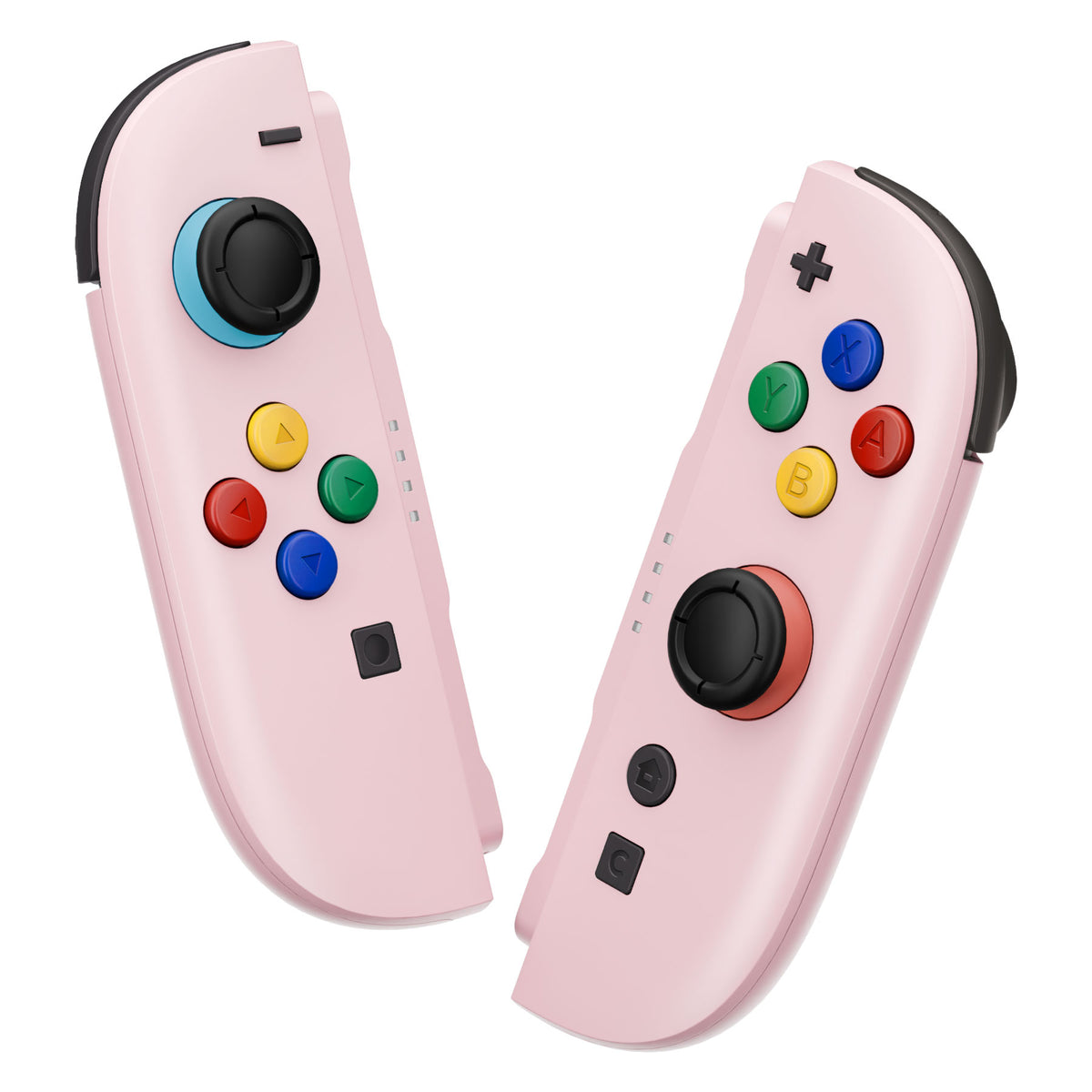 eXtremeRate DIY Replacement Full Set Shell Case with Buttons for Joycon 2 of Nintendo Switch 2 - Deluxe Version - Cherry Blossoms Pink