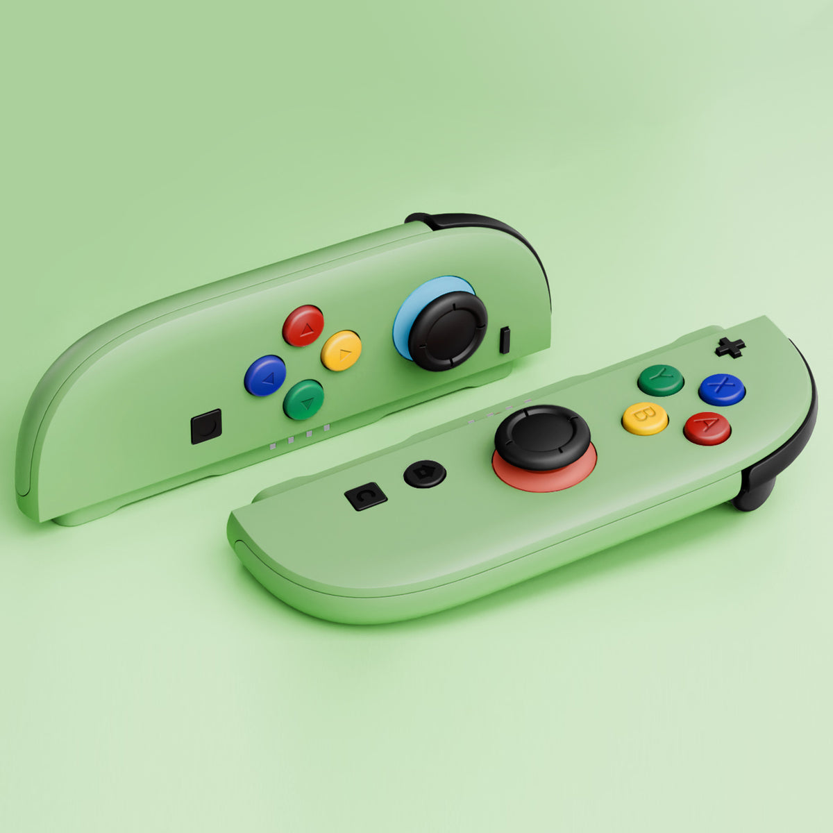 eXtremeRate DIY Replacement Full Set Shell Case with Buttons for Joycon 2 of Nintendo Switch 2 - Deluxe Version - Matcha Green