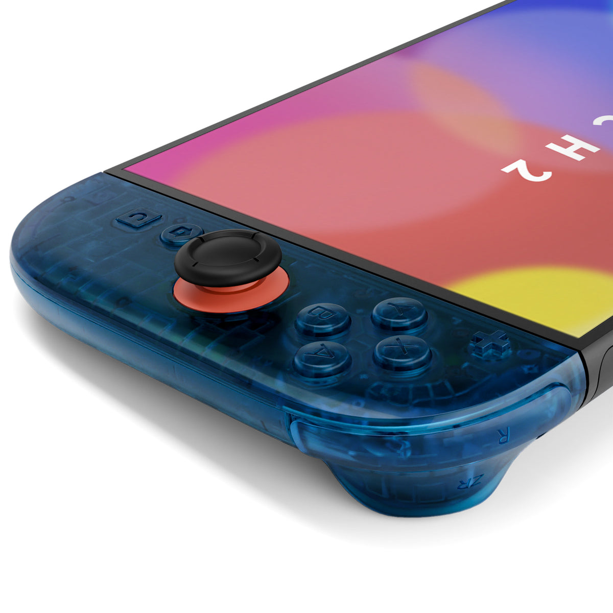 eXtremeRate DIY Replacement Full Set Shell Case with Buttons for Joycon 2 of Nintendo Switch 2 - Deluxe Version - Clear Blue