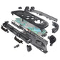 eXtremeRate DIY Replacement Full Set Shell Case with Buttons for Joycon 2 of Nintendo Switch 2 - Deluxe Version - Clear Slate Black