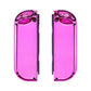 eXtremeRate Replacement Full Set Shell Case with Buttons for Joycon of NS Switch - Chrome Pink Glossy