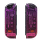 eXtremeRate Replacement Full Set Shell Case with Buttons for Joycon of NS Switch - Clear Atomic Purple Rose Red