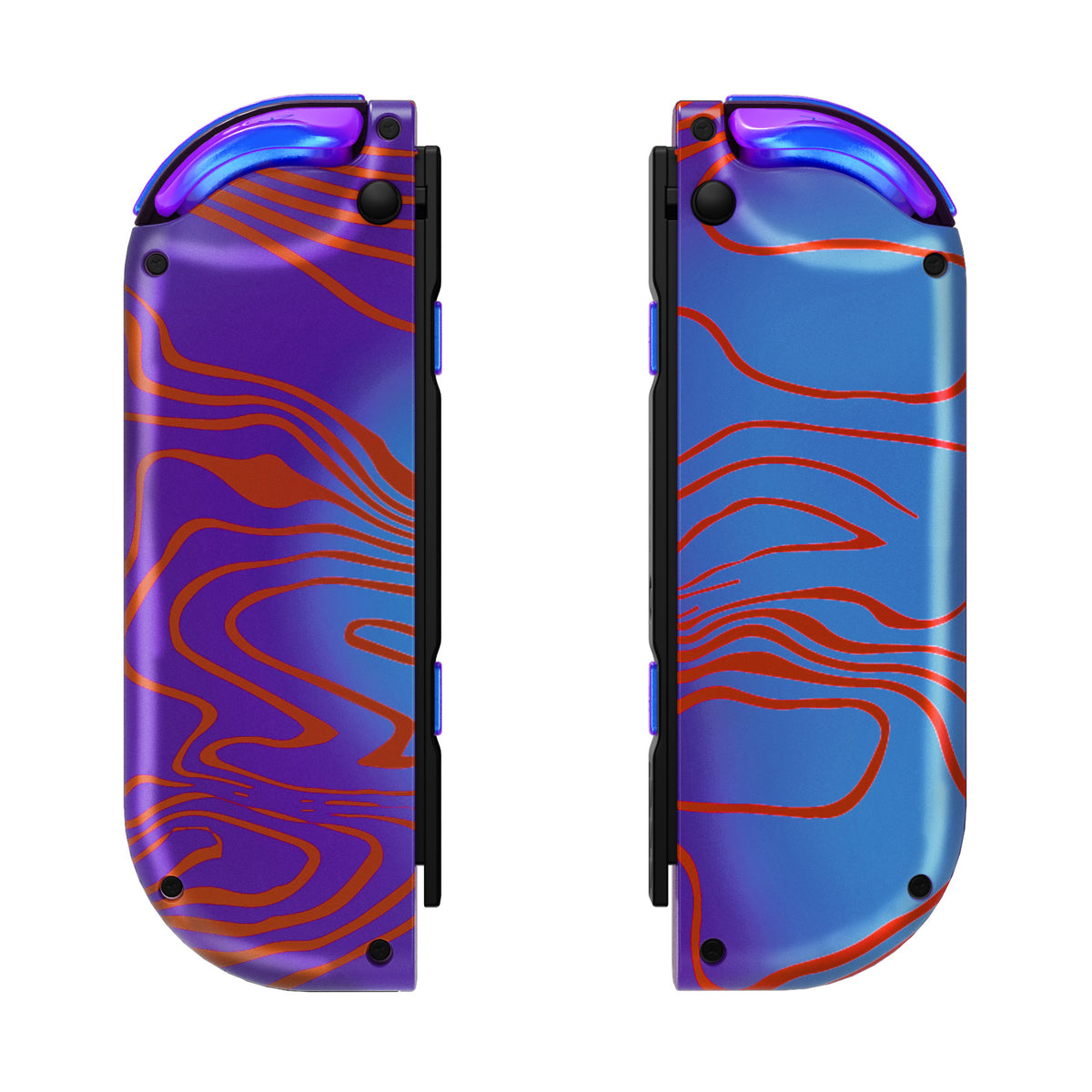 eXtremeRate Replacement Full Set Shell Case with Buttons for Joycon of NS Switch - Damascuscamo
