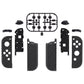 eXtremeRate Replacement Full Set Shell Case with Buttons for Joycon of NS Switch - Graphite Carbon Fiber