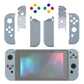 eXtremeRate Replacement Full Set Shell Case with Buttons for Joycon of NS Switch - New Hope Gray