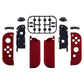 eXtremeRate Replacement Full Set Shell Case with Buttons for Joycon of NS Switch - Scarlet Red