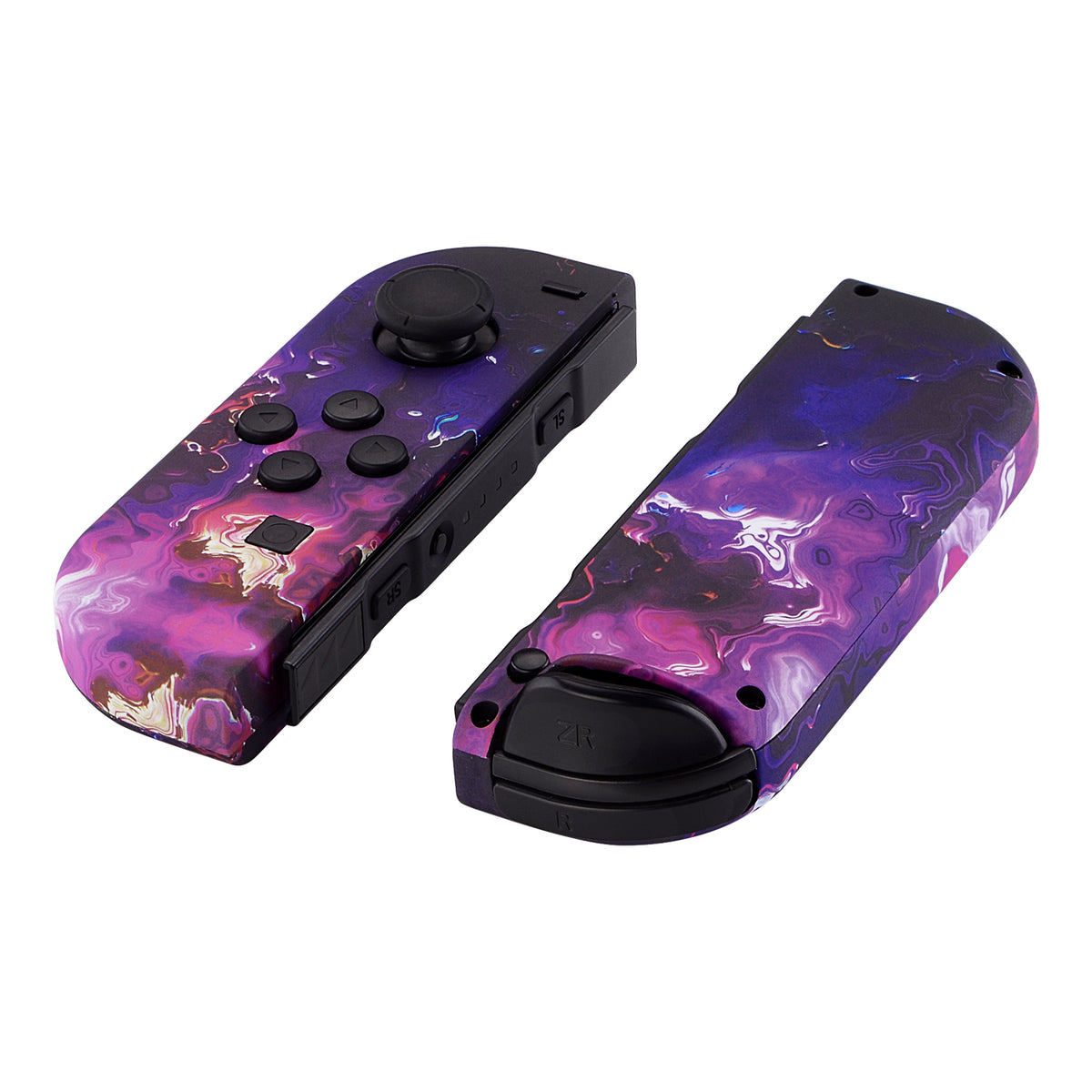 eXtremeRate Replacement Full Set Shell Case with Buttons for Joycon of NS Switch - Surreal Lava