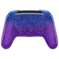 eXtremeRate Replacement Full Set Shell Faceplate Backplate Handles with Button Kit for Nintendo Switch Pro - Glitter Gradient Translucent Bluebell eXtremeRate
