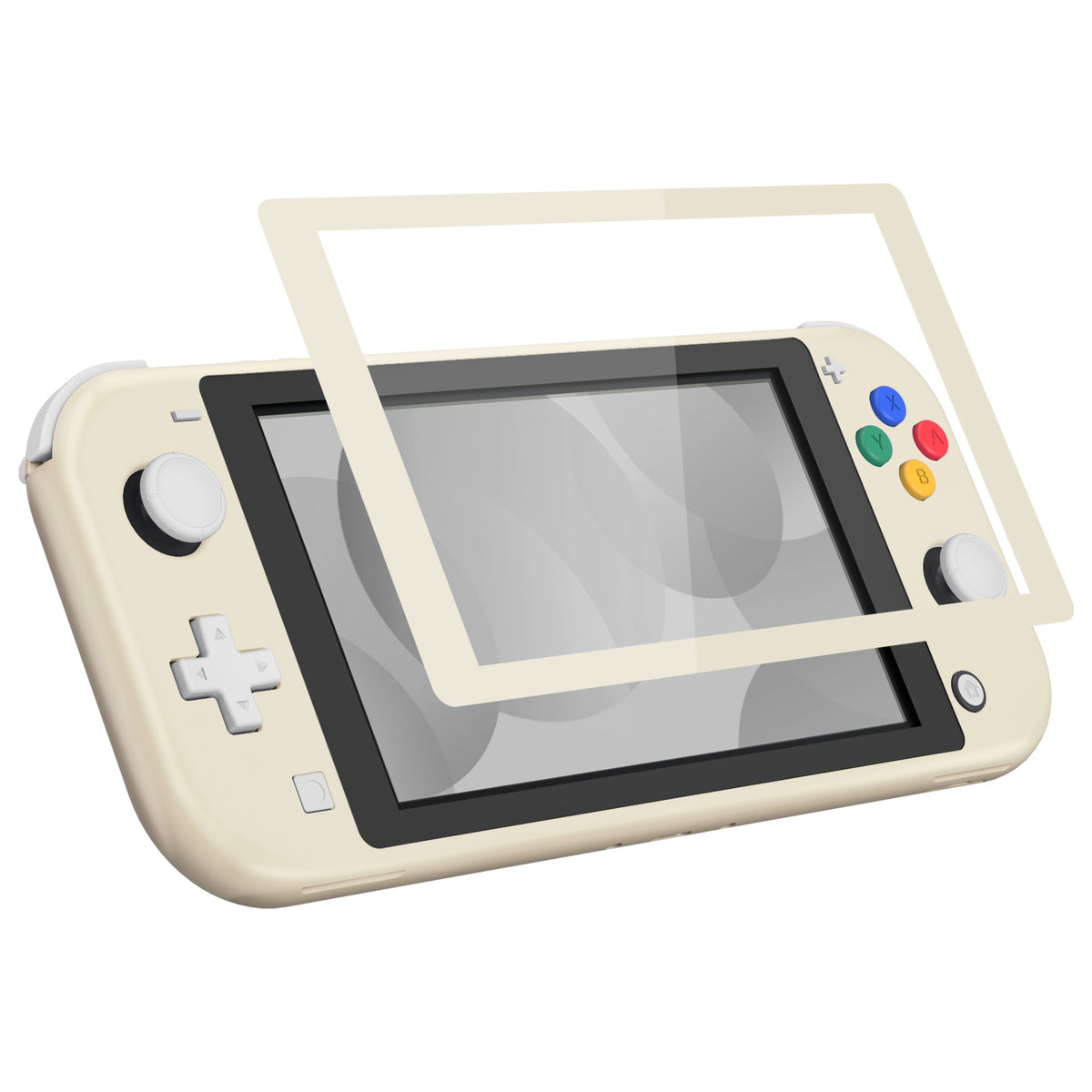eXtremeRate Replacement Full Set Shells with ABXY Buttons & Screen Protector for Nintendo Switch Lite - Antique Yellow