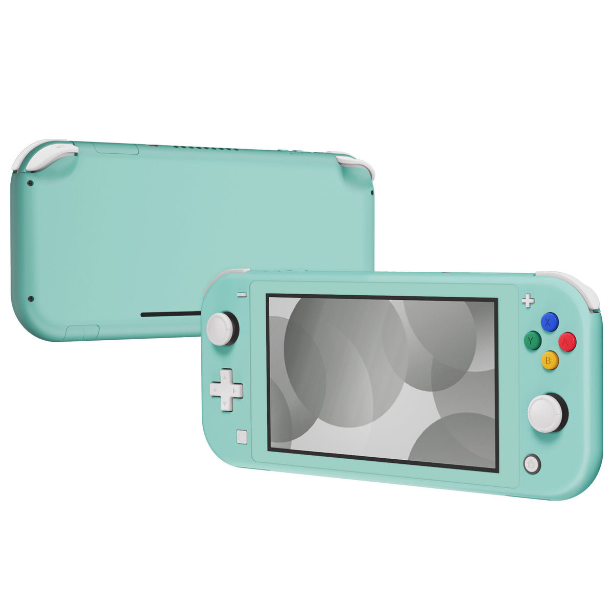 eXtremeRate Replacement Full Set Shells with ABXY Buttons & Screen Protector for Nintendo Switch Lite - Misty Green
