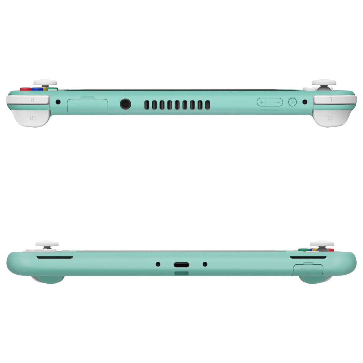 eXtremeRate Replacement Full Set Shells with ABXY Buttons & Screen Protector for Nintendo Switch Lite - Misty Green