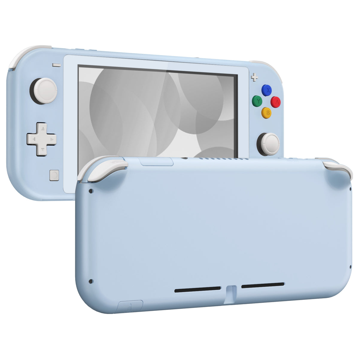 eXtremeRate Replacement Full Set Shells with ABXY Buttons & Screen Protector for Nintendo Switch Lite - Sky Blue