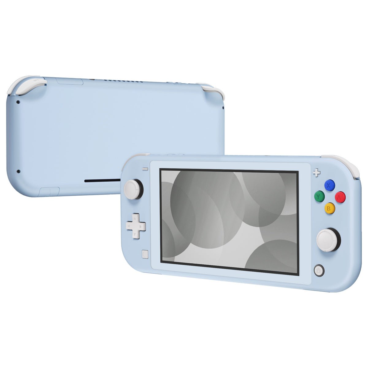eXtremeRate Replacement Full Set Shells with ABXY Buttons & Screen Protector for Nintendo Switch Lite - Sky Blue