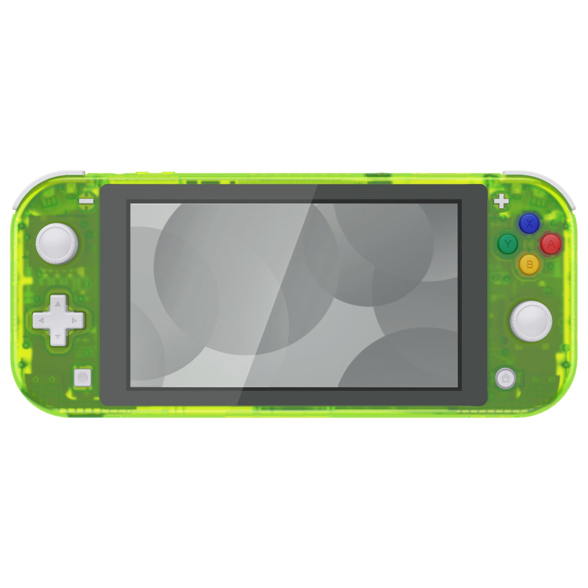eXtremeRate Replacement Full Set Shells with ABXY Buttons & Screen Protector for Nintendo Switch Lite - Clear Lime Green eXtremeRate