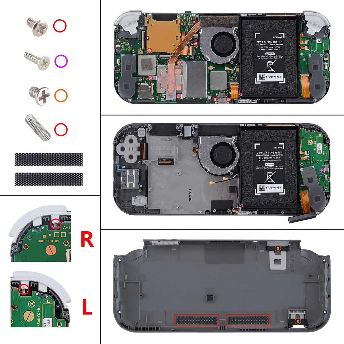 eXtremeRate Replacement Full Set Shells with ABXY Buttons & Screen Protector for Nintendo Switch Lite - Glow in Dark - Green eXtremeRate