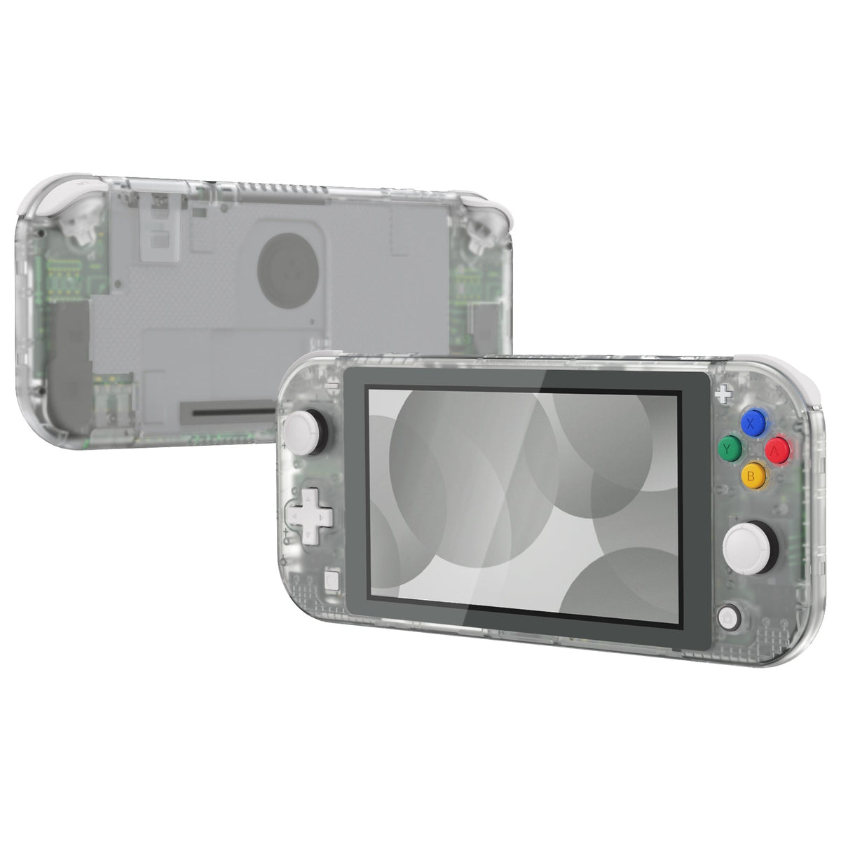 eXtremeRate Replacement Full Set Shells with ABXY Buttons & Screen Protector for Nintendo Switch Lite - Glow in Dark - Green eXtremeRate