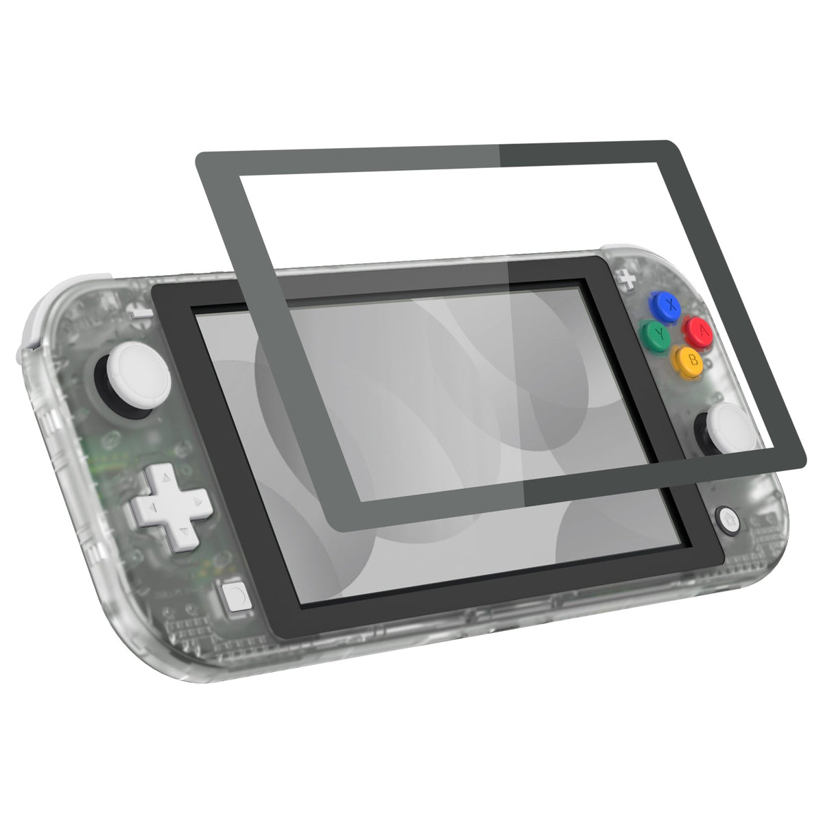 eXtremeRate Replacement Full Set Shells with ABXY Buttons & Screen Protector for Nintendo Switch Lite - Glow in Dark - Green eXtremeRate