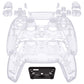 eXtremeRate Replacement Full Set Shells with Buttons Compatible with PS5 Controller BDM-010/020 - Clear