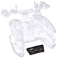 eXtremeRate Replacement Full Set Shells with Buttons Compatible with PS5 Controller BDM-010/020 - Clear