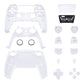 eXtremeRate Replacement Full Set Shells with Buttons Compatible with PS5 Controller BDM-010/020 - Clear
