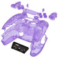 eXtremeRate Replacement Full Set Shells with Buttons Compatible with PS5 Controller BDM-010/020 - Clear Atomic Purple