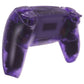 eXtremeRate Replacement Full Set Shells with Buttons Compatible with PS5 Controller BDM-030/040/050 - Clear Atomic Purple
