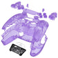 eXtremeRate Replacement Full Set Shells with Buttons Compatible with PS5 Controller BDM-030/040/050 - Clear Atomic Purple