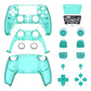 eXtremeRate Replacement Full Set Shells with Buttons Compatible with PS5 Controller BDM-030/040/050 - Emerald Green