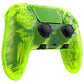 eXtremeRate Replacement Full Set Shells with Buttons Compatible with PS5 Edge Controller - Clear Lime Green