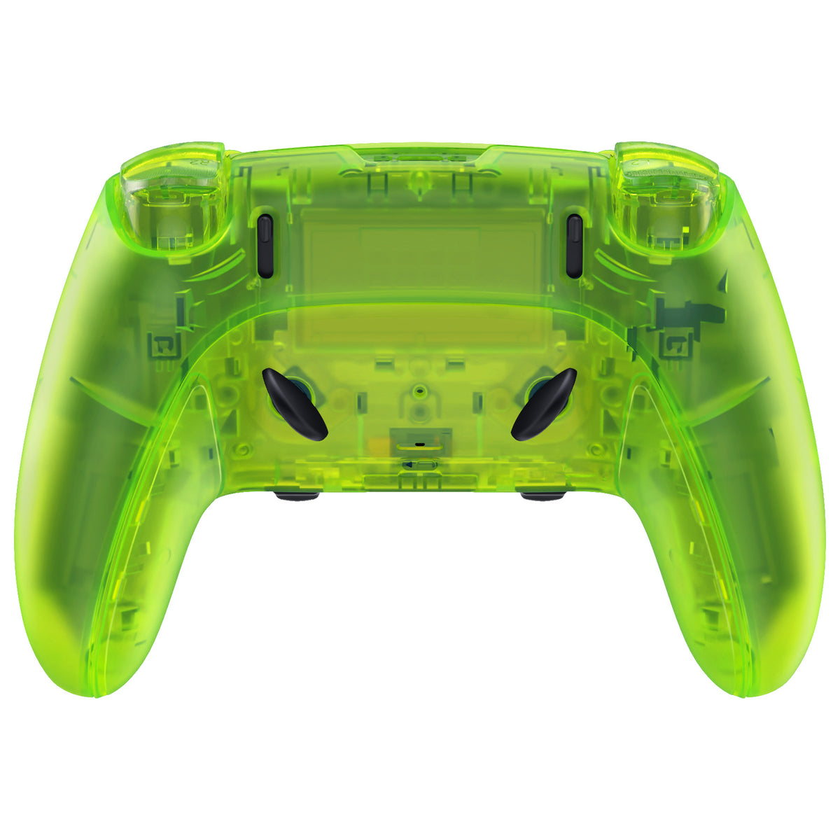eXtremeRate Replacement Full Set Shells with Buttons Compatible with PS5 Edge Controller - Clear Lime Green