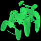 eXtremeRate Replacement Full Set Shells with Buttons Compatible with PS5 Edge Controller - Glow in Dark - Green