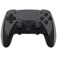 eXtremeRate Replacement Full Set Shells with Buttons Compatible with PS5 Edge Controller - Graphite Carbon Fiber