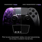 eXtremeRate Replacement Full Set Shells with Buttons Compatible with PS5 Edge Controller - Graphite Carbon Fiber