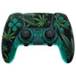eXtremeRate Replacement Full Set Shells with Buttons Compatible with PS5 Edge Controller - Green Weeds