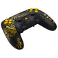 eXtremeRate Replacement Full Set Shells with Buttons Compatible with PS5 Edge Controller - The Great GOLDEN Wave Off Kanagawa - Black