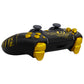 eXtremeRate Replacement Full Set Shells with Buttons Compatible with PS5 Edge Controller - The Great GOLDEN Wave Off Kanagawa - Black