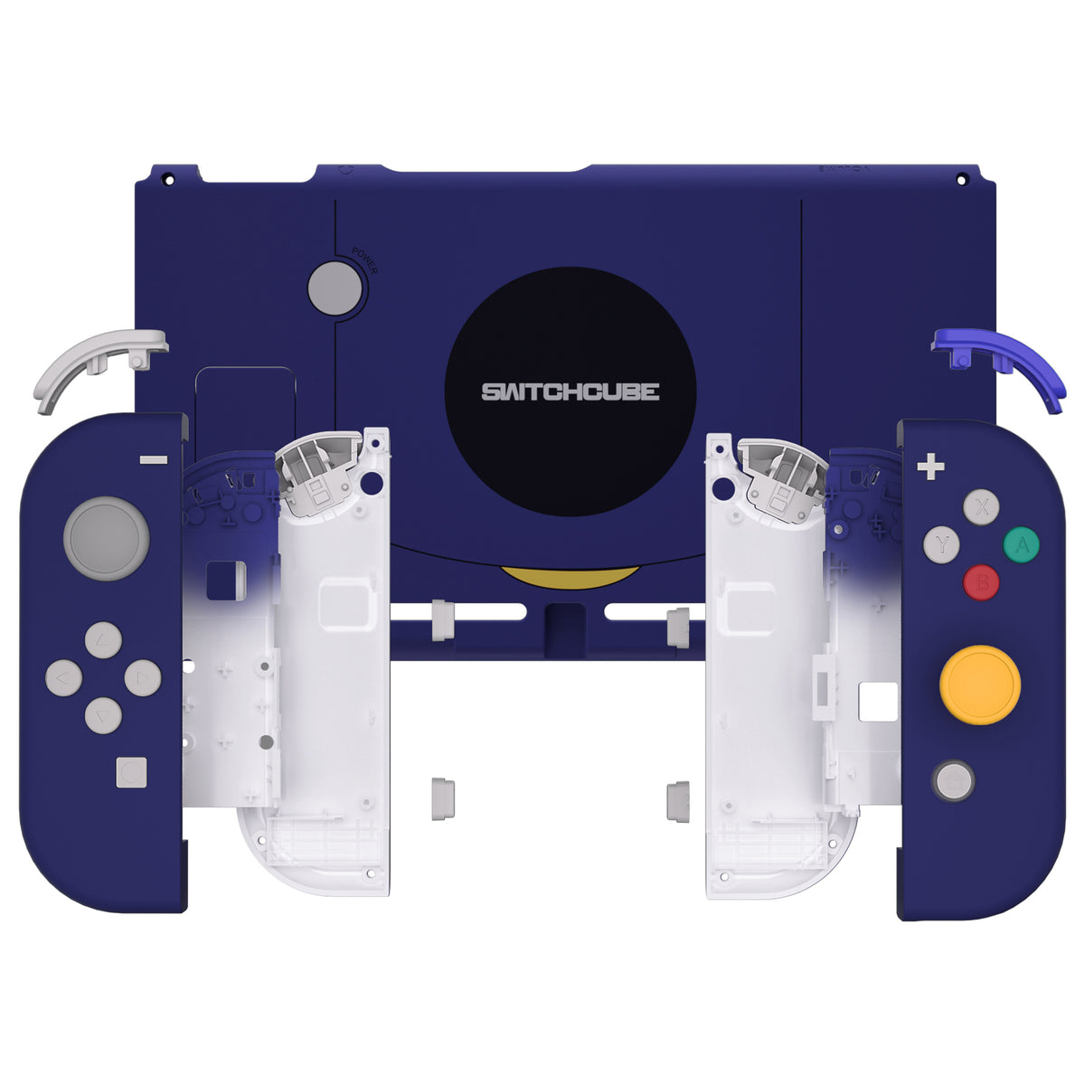 eXtremeRate Replacement Full Set Shells with Buttons for Nintendo Switch - Classic SwitchCube Style