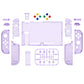 eXtremeRate Replacement Full Set Shells with Buttons for Nintendo Switch - Crystal Clear Atomic Purple eXtremeRate