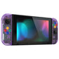 eXtremeRate Replacement Full Set Shells with Buttons for Nintendo Switch - Crystal Clear Atomic Purple eXtremeRate