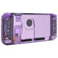 eXtremeRate Replacement Full Set Shells with Buttons for Nintendo Switch - Crystal Clear Atomic Purple eXtremeRate