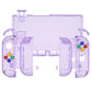 eXtremeRate Replacement Full Set Shells with Buttons for Nintendo Switch - Crystal Clear Atomic Purple eXtremeRate