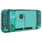 eXtremeRate Replacement Full Set Shells with Buttons for Nintendo Switch - Crystal Emerald Green