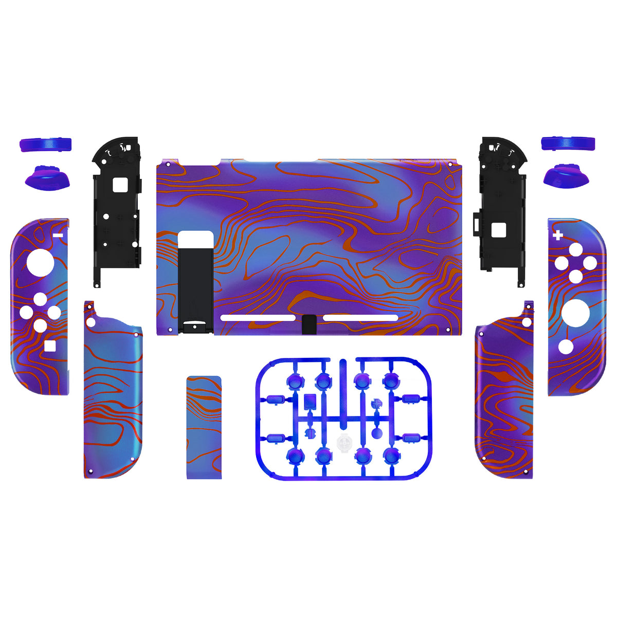 eXtremeRate Replacement Full Set Shells with Buttons for Nintendo Switch - Damascuscamo