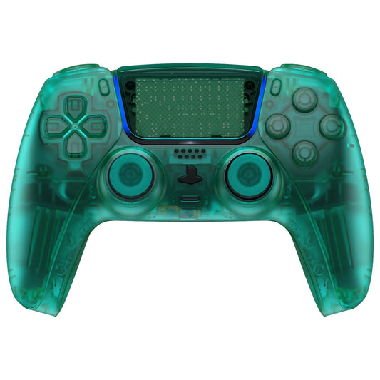 eXtremeRate Replacement Full Set Shells with Buttons Compatible with PS5 Controller BDM-010/020 - Emerald Green eXtremeRate