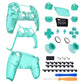 eXtremeRate Replacement Full Set Shells with Buttons Compatible with PS5 Controller BDM-010/020 - Emerald Green eXtremeRate