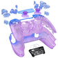 eXtremeRate Replacement Full Set Shells with Buttons Compatible with PS5 Controller BDM-030/040/050 - Gradient Translucent Bluebell