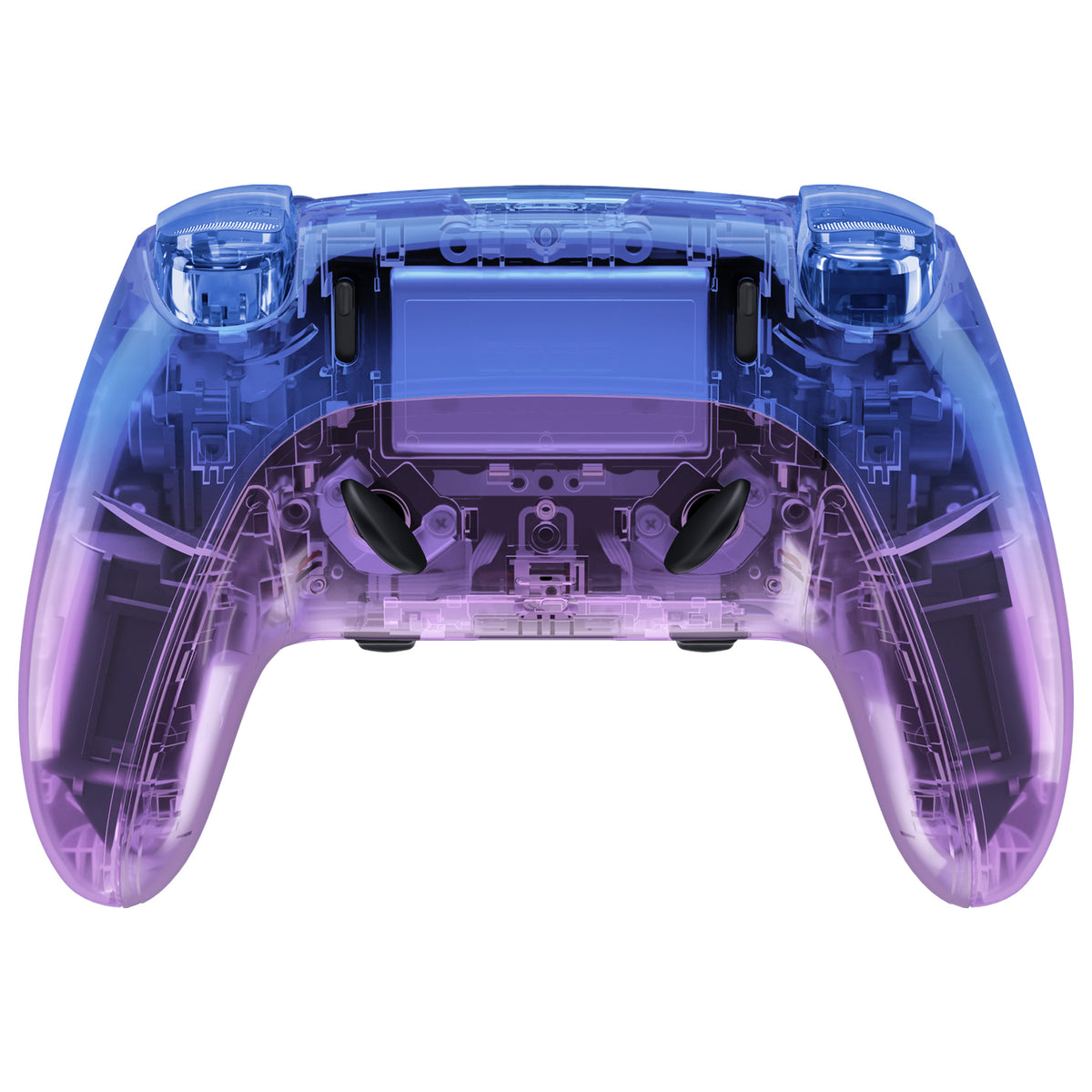 eXtremeRate Replacement Full Set Shells with Buttons Compatible with PS5 Edge Controller - Gradient Translucent Bluebell