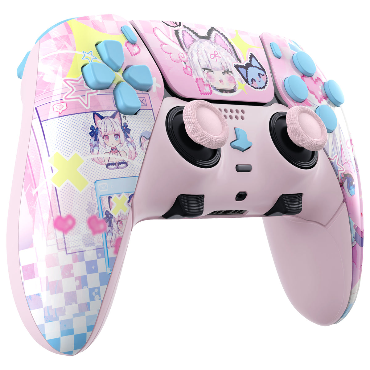 eXtremeRate Replacement Full Set Shells with Buttons Compatible with PS5 Edge Controller - MeWoow