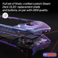 eXtremeRate Replacement Full Set Shell with Buttons for Steam Deck OLED - Gradient Translucent Bluebell